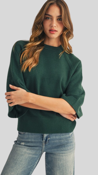 Blair Hunter Green Sweater