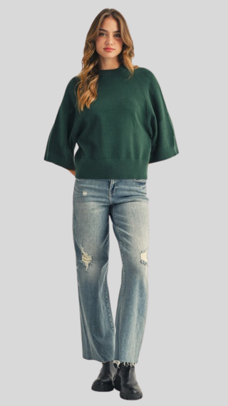 Blair Hunter Green Sweater