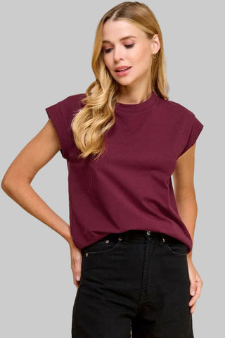 Madi Burgundy Tee