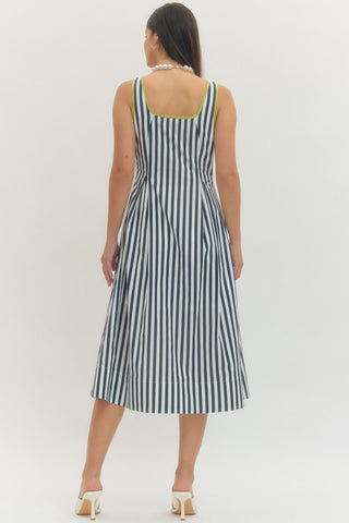 Allie Navy/Lime Dress