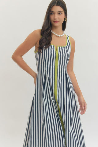 Allie Navy/Lime Dress