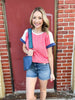 Emberly Coral Colorblock Top - Shop Pink Suitcase