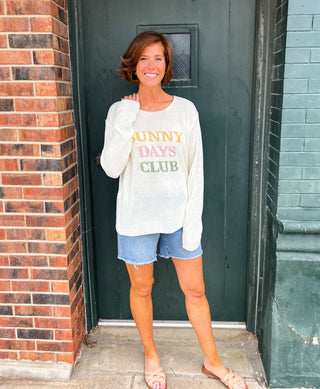 Hadley Ivory Sunny Days Sweater - Shop Pink Suitcase