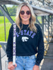 Ada K-State Studded Charcoal Pullover