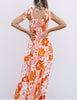 Lauren Orange Print Dress