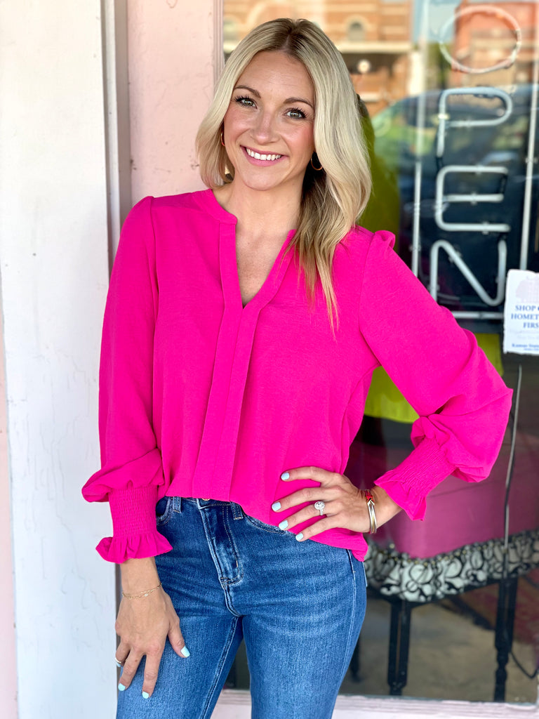 Avery Hot Pink Top