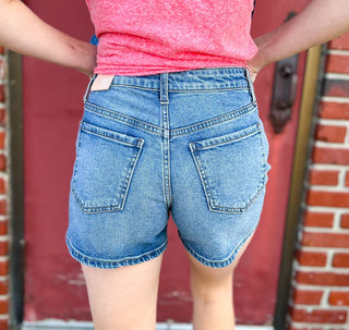 Jane Medium High Rise Shorts - Shop Pink Suitcase