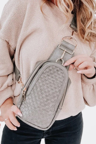 Waverly Gray Sling Bag - Shop Pink Suitcase