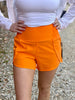 Leah Orange Shorts